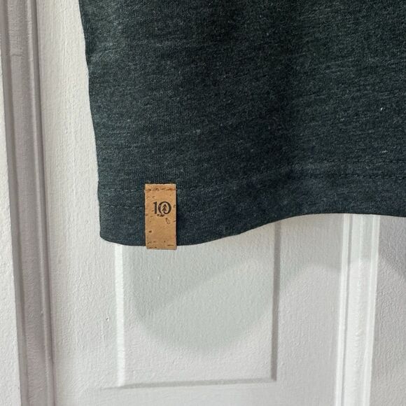 TENTREE Treeblend Organic Tencel Shirt S Capilano Suspension Bridge Forest Green - Picture 5 of 10